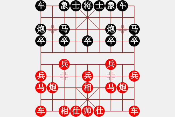 象棋棋谱图片：刘明 先胜 连泽特 - 步数：10 