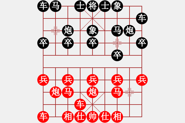 象棋棋譜圖片：橫才俊儒[292832991] -VS- 阿木林[397092185] - 步數(shù)：10 