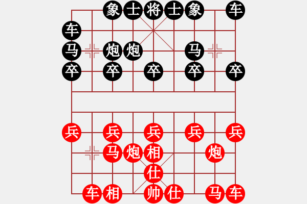 象棋棋譜圖片：刀鋒[紅] -VS- 世珂[黑] - 步數(shù)：10 