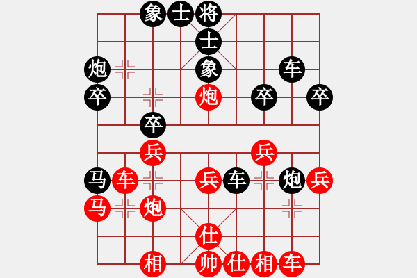 象棋棋譜圖片：馬鳳友     先負(fù) 鄭鑫海     - 步數(shù)：30 