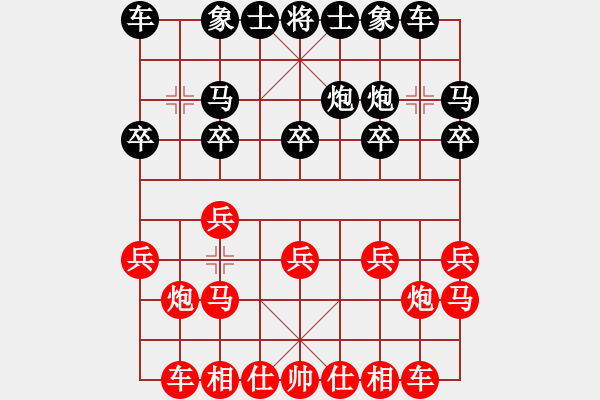 象棋棋譜圖片：盂縣象棋協(xié)會(huì) 趙永生 勝 呂梁 付江平 - 步數(shù)：10 