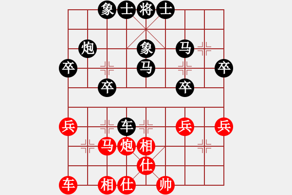 象棋棋譜圖片：新昌(9級)-負(fù)-智屏他兄弟(8級) - 步數(shù)：40 