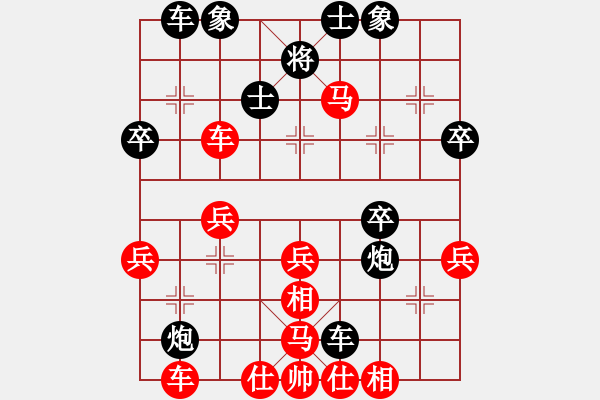 象棋棋譜圖片：五九炮VS平風(fēng)馬（如何打擊 對手不按譜走） - 步數(shù)：40 