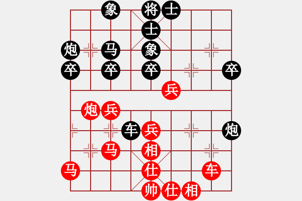 象棋棋譜圖片：愛棋如妻(3段)-和-鶴城顛峰(2段) - 步數(shù)：40 