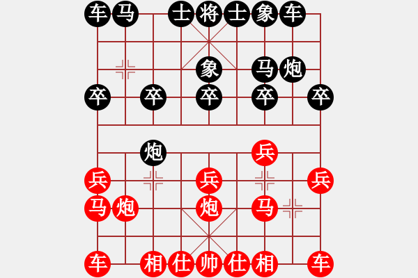 象棋棋谱图片：胡荣华和杨官璘 - 步数：10 