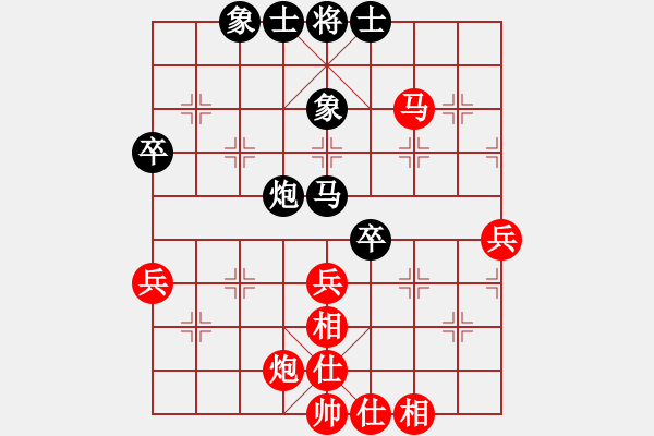 象棋棋譜圖片：一心下棋(天帝)-和-去棋中論壇(日帥) - 步數(shù)：60 