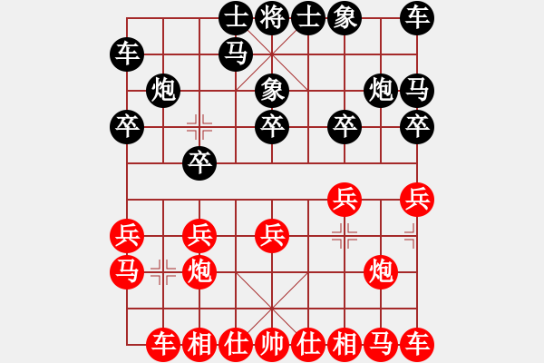 象棋棋譜圖片：棋俠[qyl0121aaa]　先和　裴院長(zhǎng)　20100114C - 步數(shù)：10 