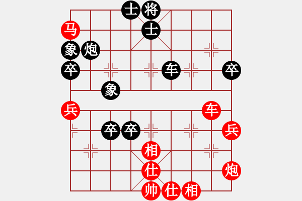 象棋棋譜圖片：品茶(9段)-勝-douthinkso(9段)中炮過河車互進七兵對屏風(fēng)馬平炮兌車 對黑馬7進8 - 步數(shù)：70 