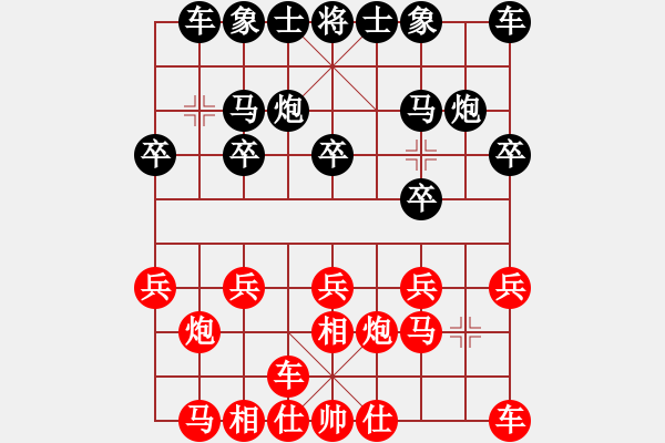 象棋棋譜圖片：wangofhit(9段)-和-成都棋院(7段) - 步數：10 