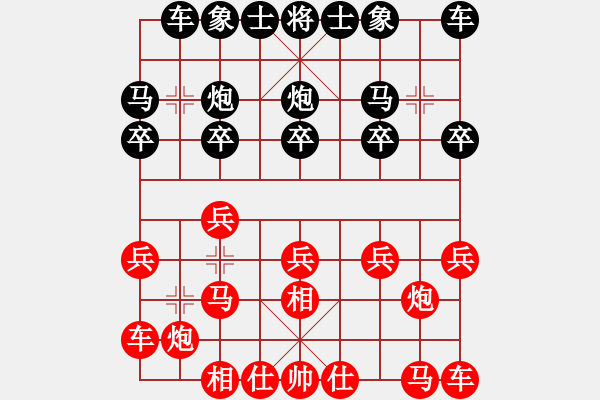 象棋棋譜圖片：E11 仙人指路飛右相對(duì)卒底炮 - 步數(shù)：10 