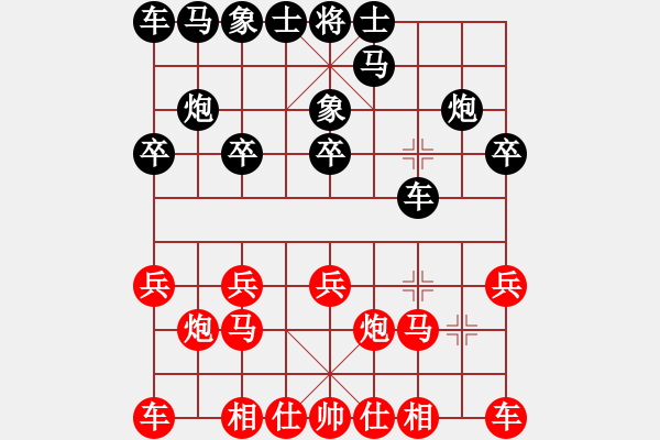 象棋棋譜圖片：三臺怪手[1127175411] -VS- 大漠孤煙[809009055] - 步數(shù)：10 