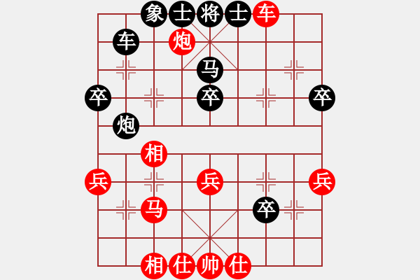 象棋棋譜圖片：JDQ五六炮進(jìn)七兵巡河車平右肋對(duì)屏風(fēng)馬右炮巡河外肋馬直車 - 步數(shù)：40 