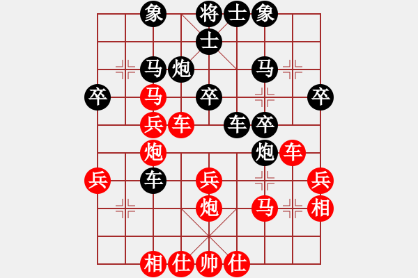 象棋棋譜圖片：鴛鴦屏風(fēng)馬(3弦)-勝-棋道酬勤(6弦) - 步數(shù)：30 