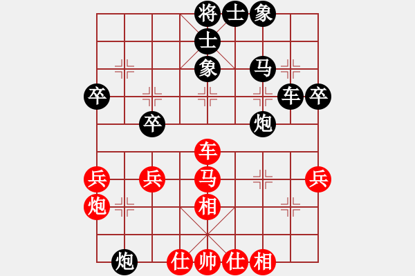 象棋棋譜圖片：伊蓮[紅] -VS- ★龍口浪子★[黑](6) - 步數(shù)：40 