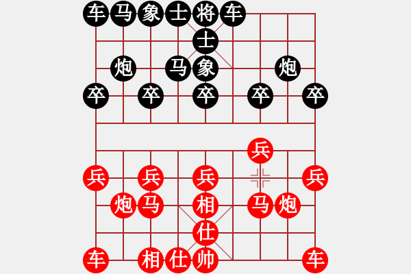 象棋棋譜圖片：許愿[紅] -VS- 煙雨蒙蒙[黑] - 步數(shù)：10 