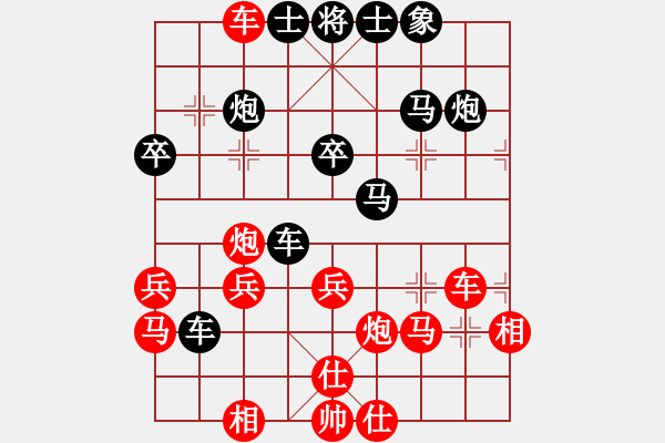 象棋棋譜圖片：夢如神機(月將)-和-去棋中論壇(日帥) - 步數(shù)：40 