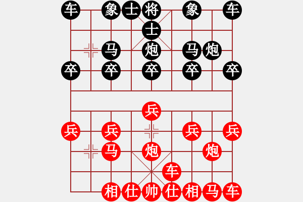 象棋棋譜圖片：橫才俊儒[紅] -VS- 醉棋[黑] - 步數(shù)：10 