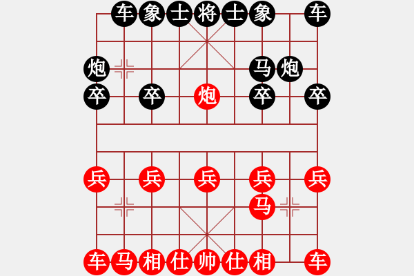 象棋棋谱图片：河南社体中心 杨铭 和 中国棋院杭州分院 郑宇航 - 步数：10 