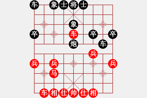 象棋棋譜圖片：弈客帝國_薛定諤的貓咪(紅先勝)弈客帝國_大公無私 - 步數：30 