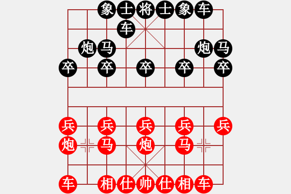 象棋棋譜圖片：象棋愛好者 VS 初級棋士 - 步數(shù)：10 