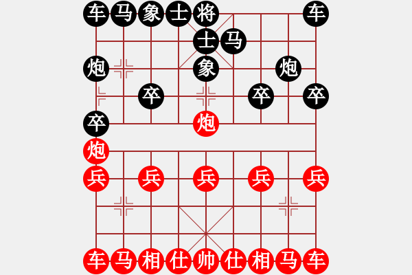 象棋棋譜圖片：434局 B00- 中炮局-曹仁(1750) 先負(fù) 小蟲引擎23層(2450) - 步數(shù)：10 