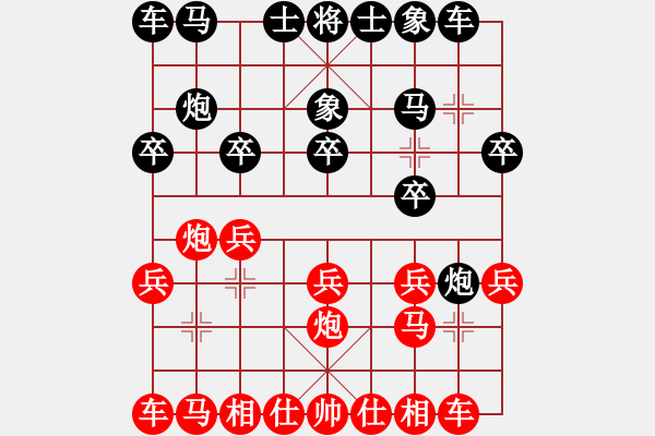 象棋棋谱图片：谢国区(先和)陈小六.2024.1.27 - 步数：10 