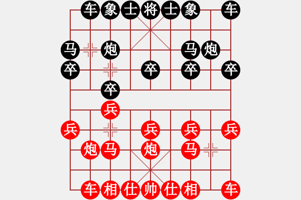 象棋棋譜圖片：嘴角揚(yáng)揚(yáng)[50129759] -VS- 忍讓是福丶[1812324873] - 步數(shù)：10 