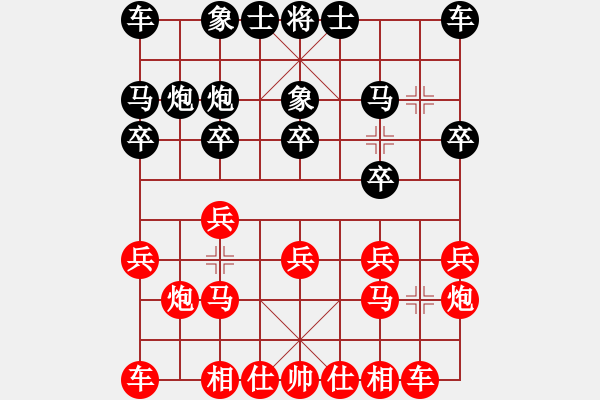 象棋棋譜圖片：葬心紅勝大唐才圣【仙人指路對金鉤炮】 - 步數(shù)：10 