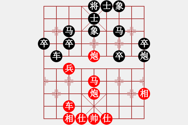 象棋棋譜圖片：西部剃刀(3段)-和-東海之云(1段) - 步數(shù)：40 