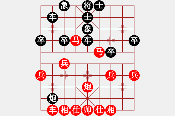 象棋棋譜圖片：棋友-魚aiq鳥[575644877] -VS- 相遇是緣分 祝你開心[2495609473] - 步數(shù)：30 