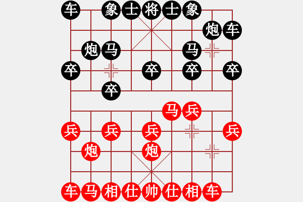 象棋棋譜圖片：第六輪：新余二隊李玉寶 先負(fù) 景萍聯(lián)隊余順華.XQF - 步數(shù)：10 