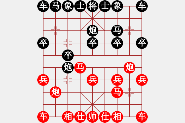 象棋棋譜圖片：天天象棋精彩對(duì)局（L先勝王占偉） - 步數(shù)：10 