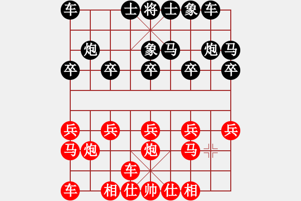 象棋棋譜圖片：池中清水[紅先負(fù)] -VS- hzl5531[黑] 中炮局 - 步數(shù)：10 