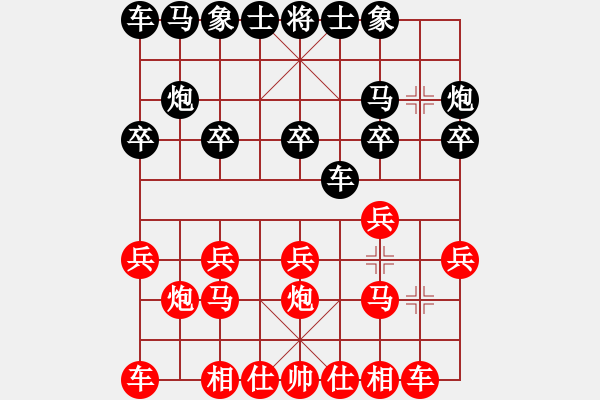 象棋棋譜圖片：傅光明     先勝 陳啟歡     - 步數(shù)：10 