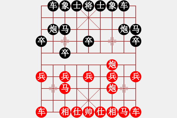 象棋棋譜圖片：山里人[3295477927] -VS- 百思不得棋解[575644877] - 步數(shù)：10 