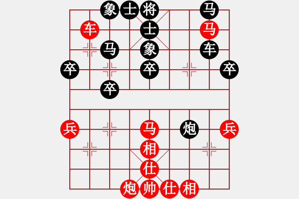 象棋棋譜圖片：北京胡緊套(4段)-負(fù)-banzhu(9段) - 步數(shù)：40 