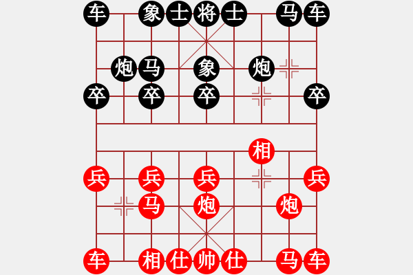 象棋棋譜圖片：下山王(天帝)-負(fù)-飛花閣主(天帝) - 步數(shù)：10 