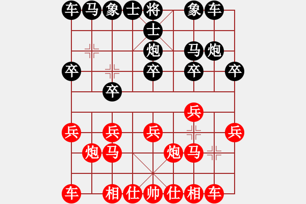 象棋棋譜圖片：開心棋社小卒業(yè)1-1先勝鄉(xiāng)間漫步業(yè)4-22018·6·30 - 步數(shù)：10 