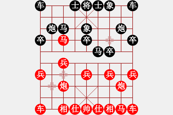 象棋棋譜圖片：54321[770909075] -VS- 阡陌薔薇[331214071] - 步數(shù)：10 