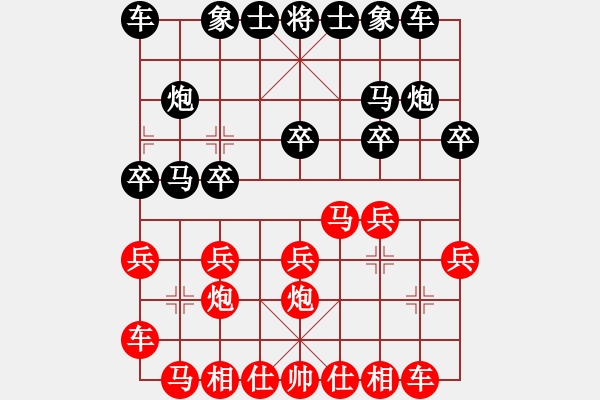 象棋棋譜圖片：h五七三體系＿紅先炮八平七 - 步數(shù)：13 