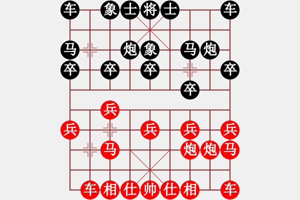 象棋棋譜圖片：doos(4段)-勝-美妙鑲嵌(5段) - 步數：10 