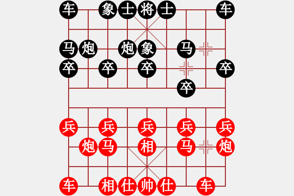 象棋棋譜圖片：棋門(mén)客棧王大[632919478] -VS- 棋門(mén)客棧玄玄[438310611] - 步數(shù)：10 