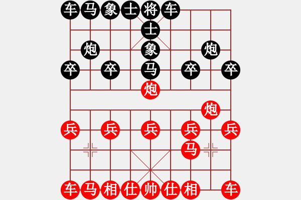 象棋棋譜圖片：696局 B00- 中炮局-賈詡(1900) 先負(fù) 小蟲(chóng)引擎23層(2702) - 步數(shù)：10 