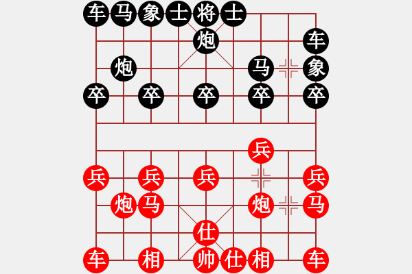 象棋棋譜圖片：drew(1段)-勝-豹豹豹豹豹(4段) - 步數(shù)：10 