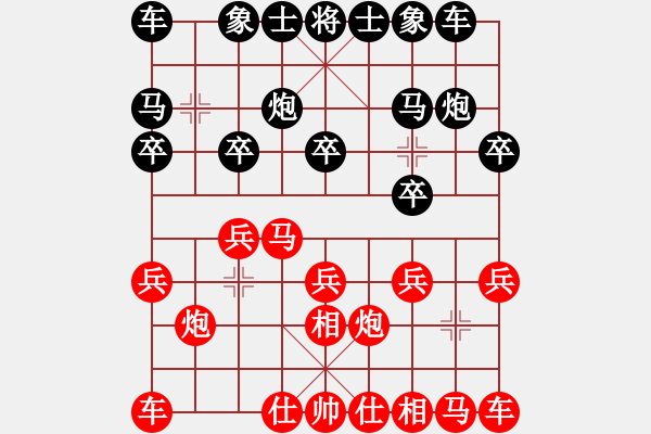 象棋棋譜圖片：仕角炮局（業(yè)三升業(yè)四評測對局）我后勝 - 步數(shù)：10 