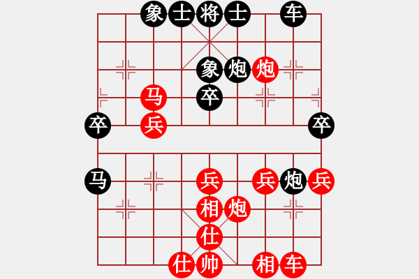 象棋棋譜圖片：仕角炮局（業(yè)三升業(yè)四評測對局）我后勝 - 步數(shù)：40 