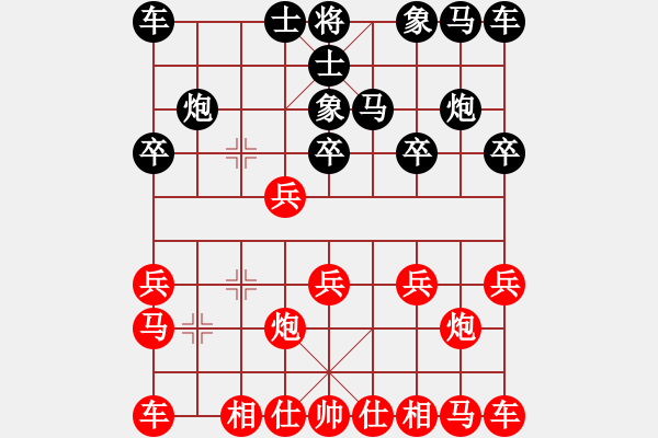 象棋棋譜圖片：電腦分析 棄兵局 - 步數(shù)：10 