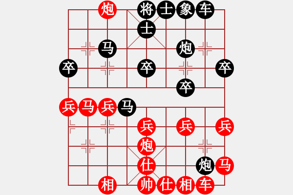 象棋棋譜圖片：thanhduoc(9級)-勝-弈弈忽悠(2段) - 步數(shù)：30 