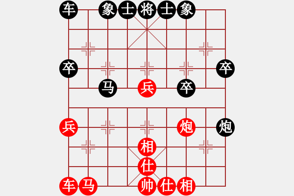 象棋棋譜圖片：臥龍隱士(6段)-和-六指琴魔一(4段) - 步數(shù)：40 