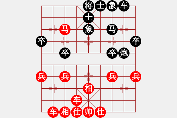 象棋棋譜圖片：橫才俊儒[292832991] -VS- 騎士[421046136] - 步數(shù)：35 